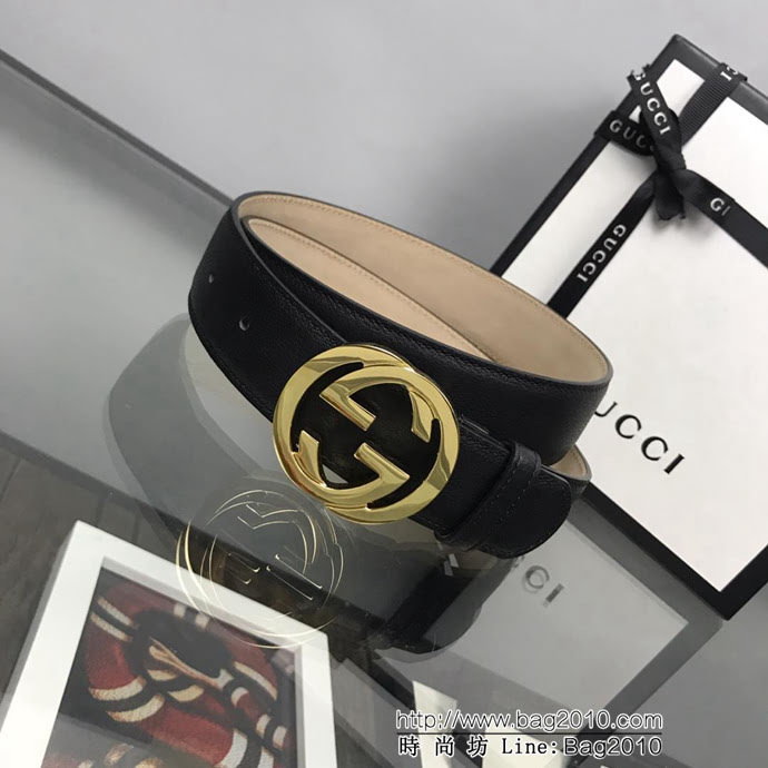 GUCCI古馳 官網爆款 正品規格 原單品質 頭層小牛皮面 亮面小雙G扣 時尚百搭款皮帶  xfp1311